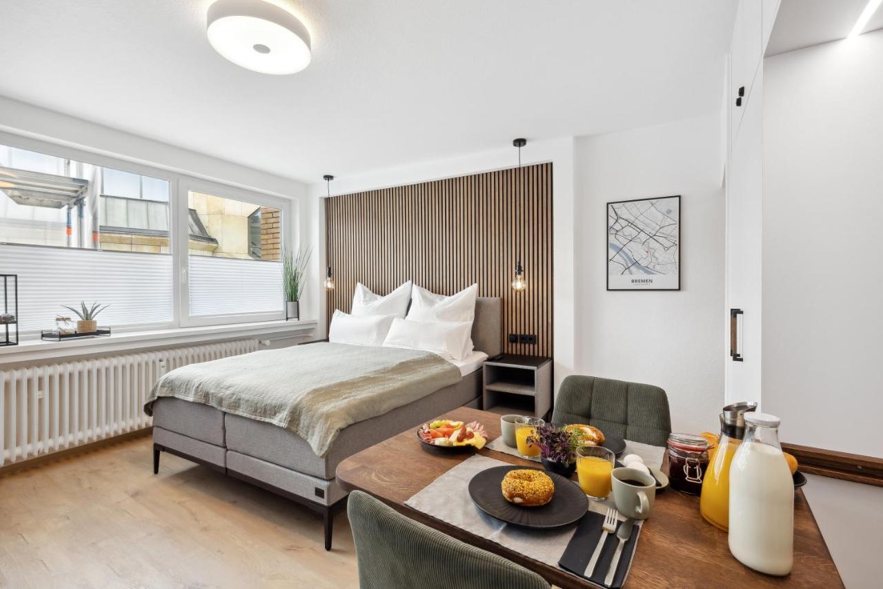 Modernes Studio Am Bremer Dom Mit Balkon 외부 사진